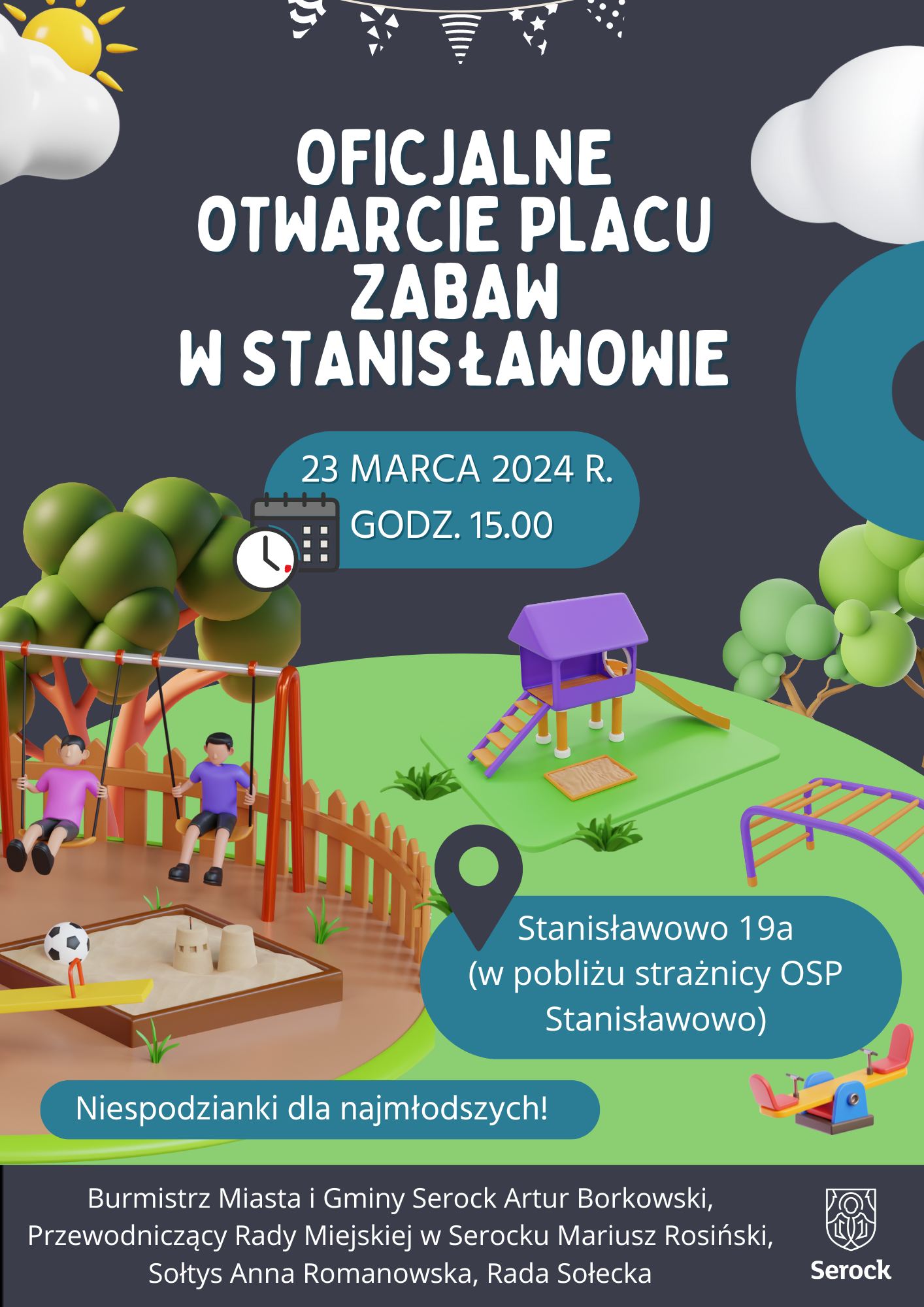 Oficjalne otwarcie placu zabaw w Stanisławowie 