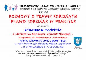 Ogłoszenie - bezpłatne warsztaty