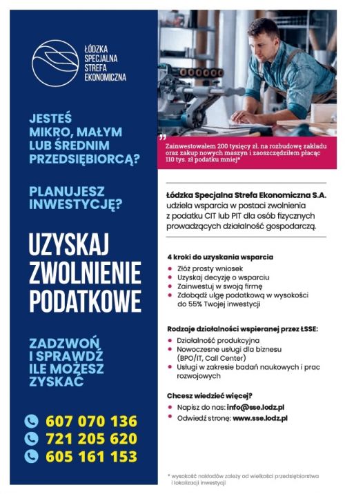 plakat wsparcie dla przedsiębiorców