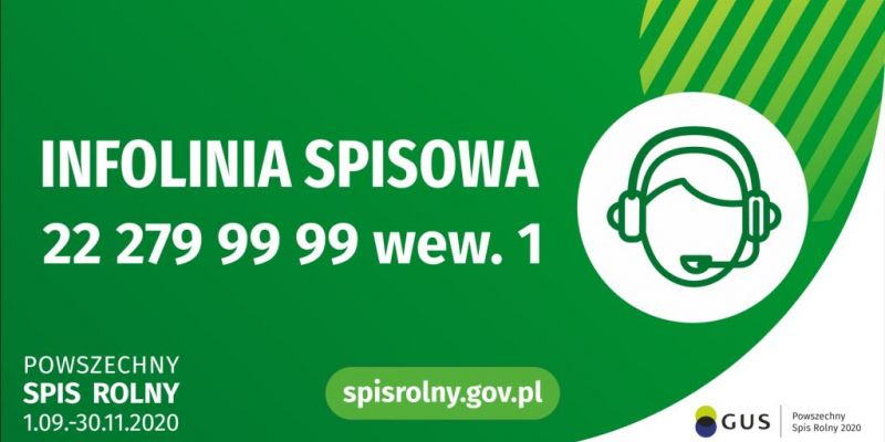 Dotyczy kontaktu z Infolinią Spisu Rolnego 2020