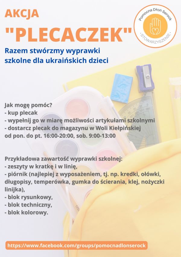 akcja plecaczek