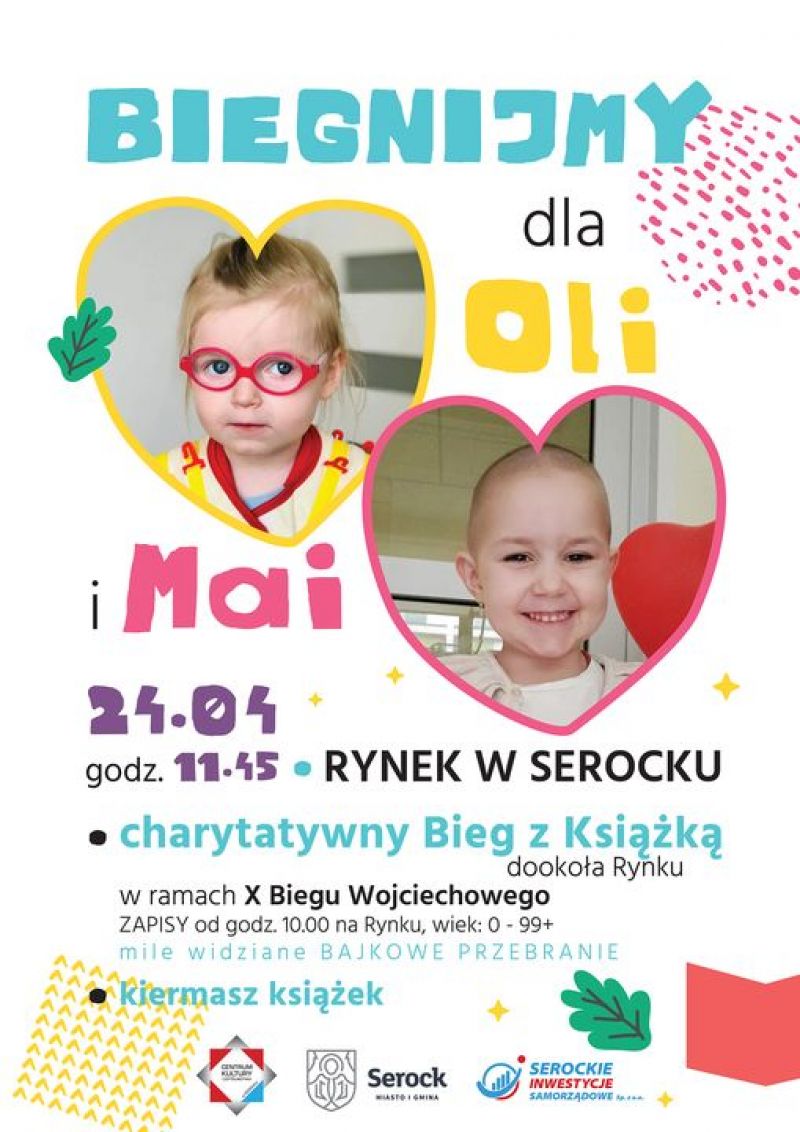 Bieg z książką dla Oli i Mai