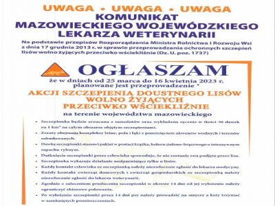 Szczepienie lisów