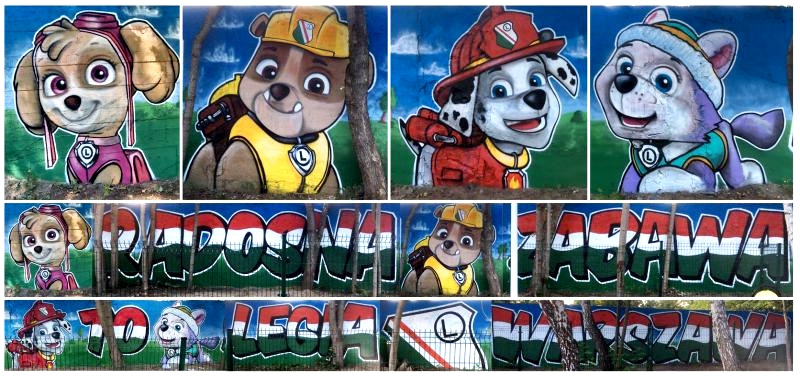 Bajkowy mural w Zegrzu