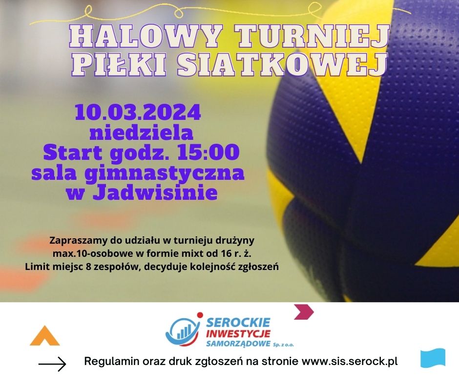  Halowy Turniej Piłki Siatkowej 
