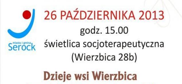 II spotkanie z cyklu "Historia miejsc i ludzi", zapraszamy do Wierzbicy