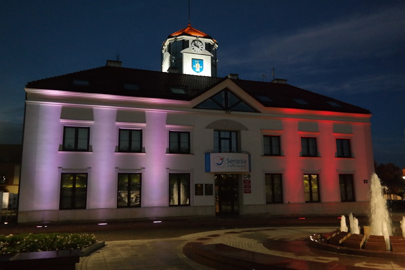 Iluminacja Ratusza z okazji 100-lecia odzyskania niepodległości