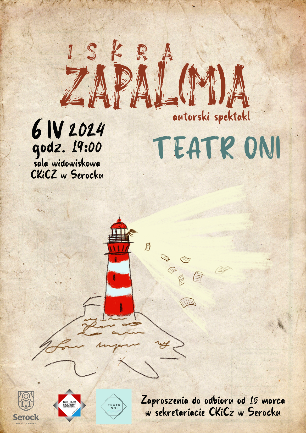 Spektakl "Iskra Zapal(M)a" w wykonaniu aktorów Teatru Oni 