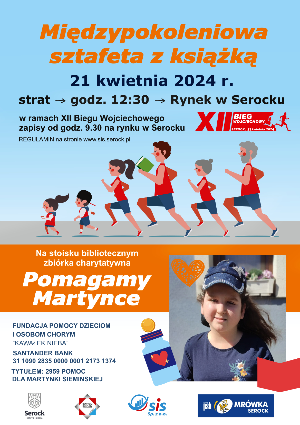Międzypokoleniowa sztafeta ze wstążką