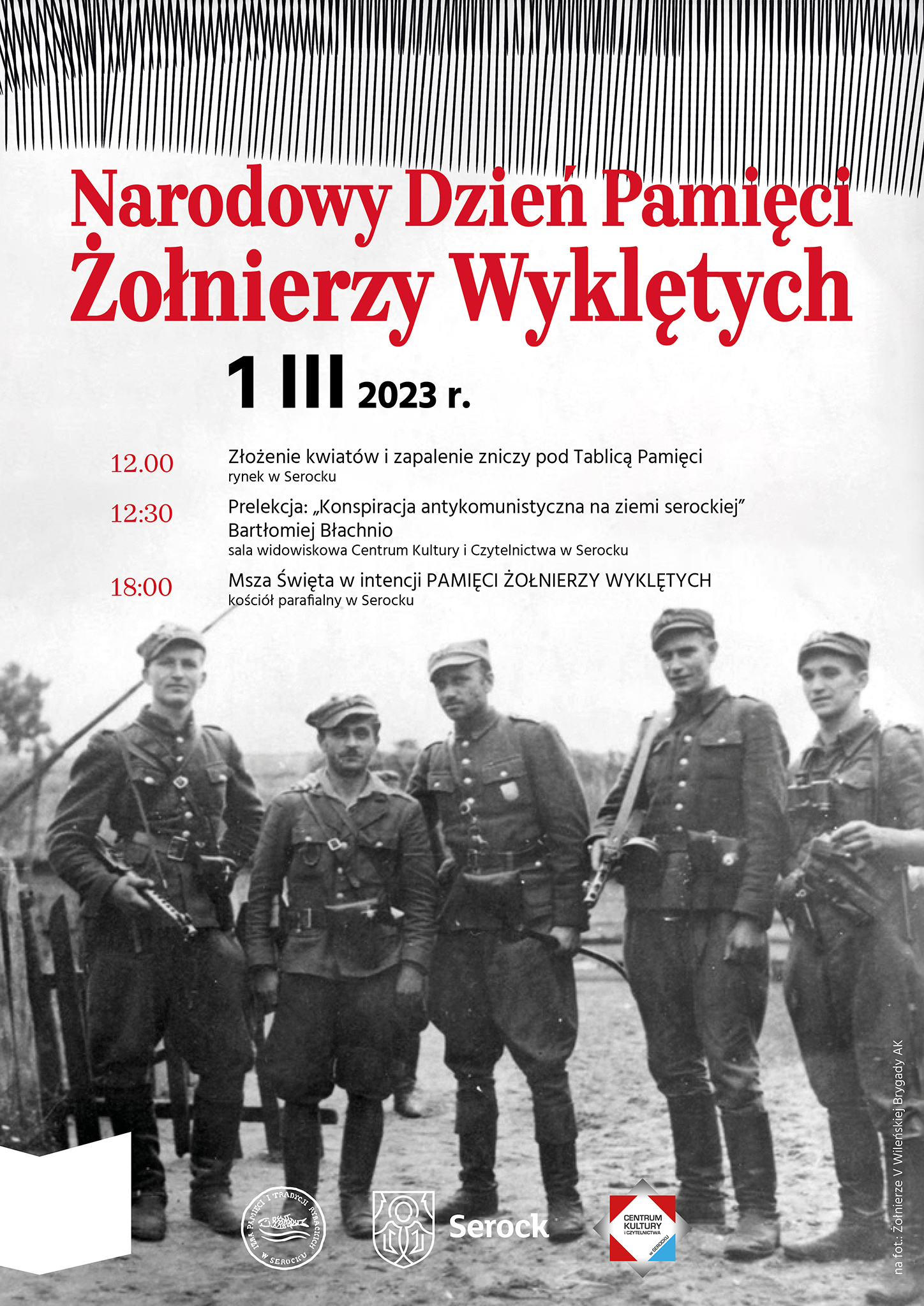na plakacie przedstawieni są żołnierze 