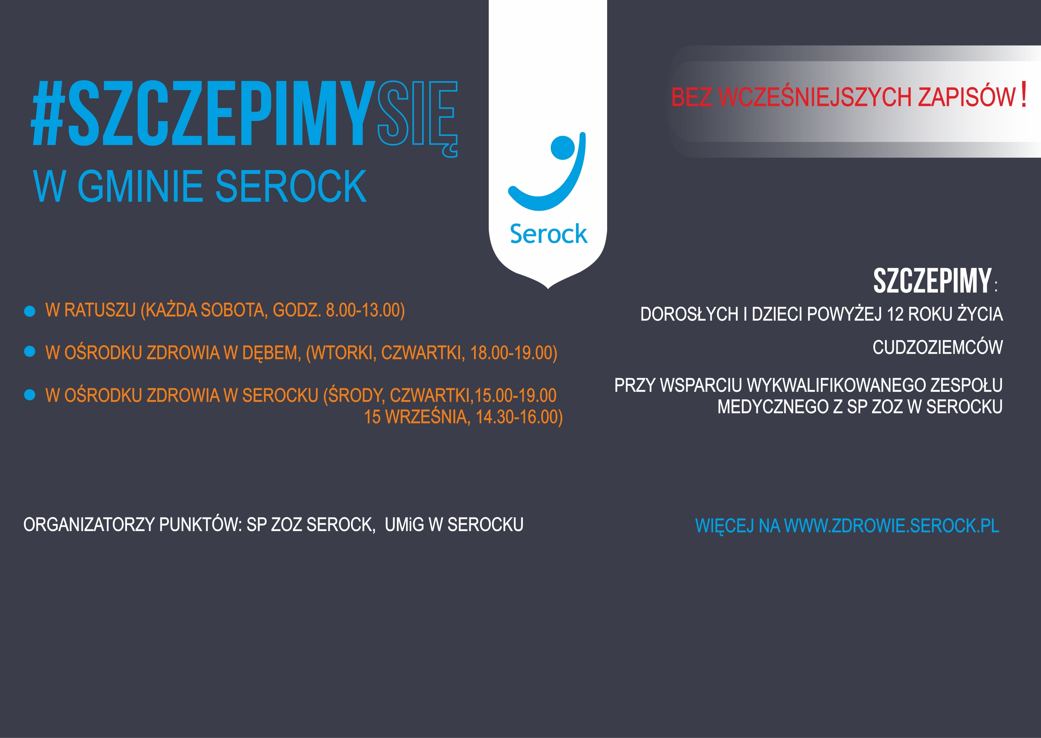 We wrześniu jeszcze więcej punktów, gdzie można się zaszczepić bez zapisów!