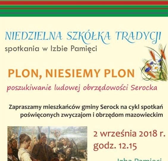 Niedzielna szkóła tradycji zaprasza na czwarte spotkanie