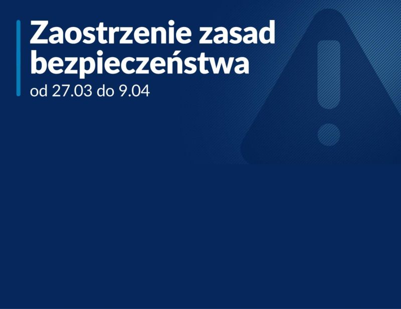 Nowe zasady bezpieczeństwa od 27 marca do 9 kwietnia 2021 r.