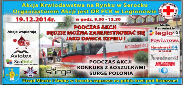 Oddaj krew, zapraszamy na akcję krwiodawstwa
