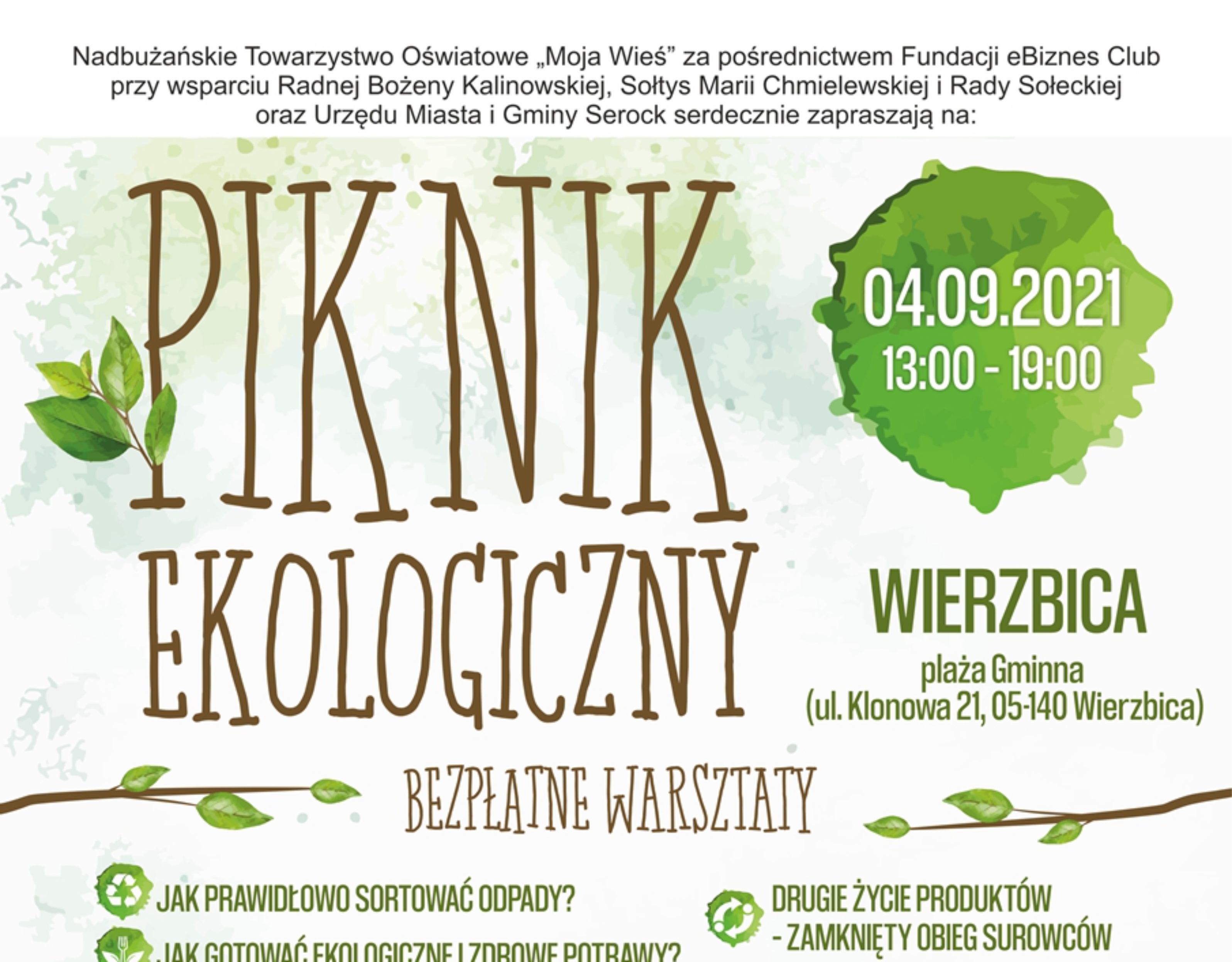Piknik ekologiczny w Wierzbicy 4 września