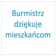 Podziękowania dla mieszkańców