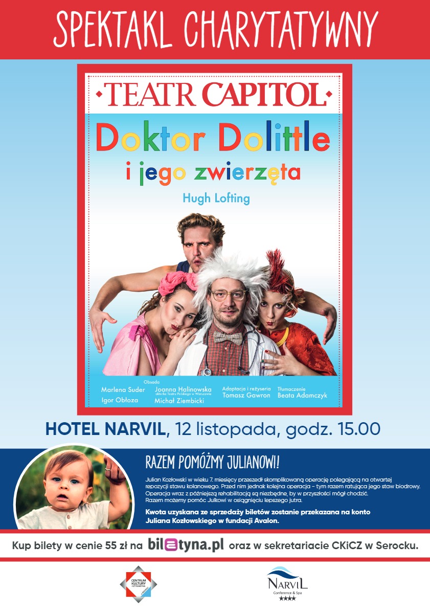 Spektakl charytatywny - "Doktor Dolittle i jego zwierzęta"