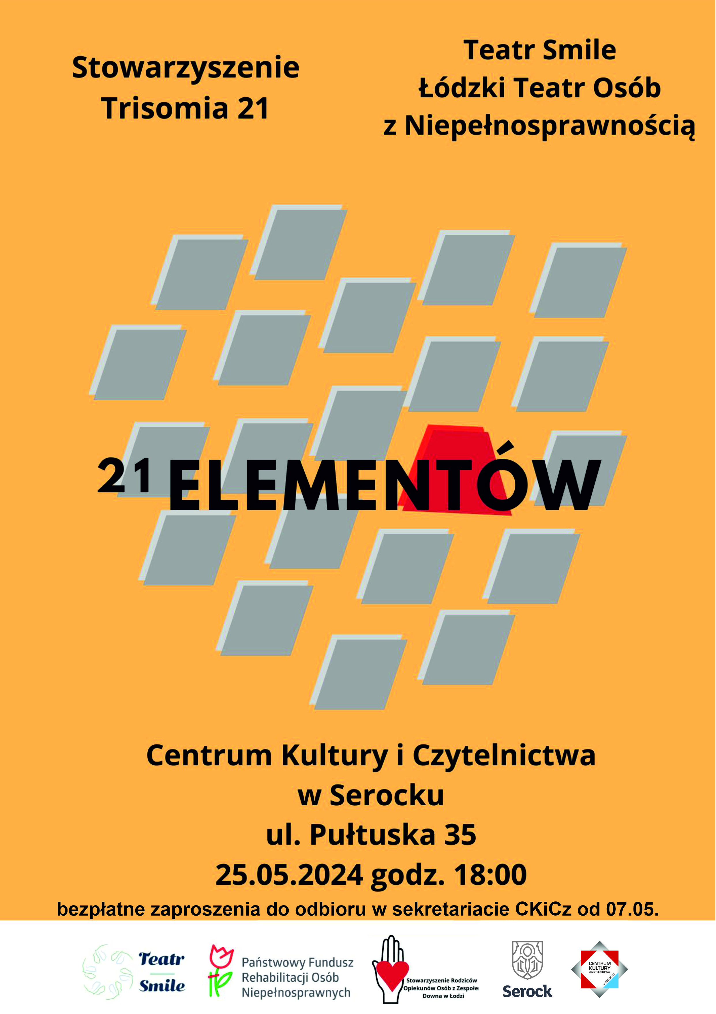 Spektakl teatralny pt. "21 elementów"
