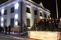 Spotkanie wigilijne na serockim rynku