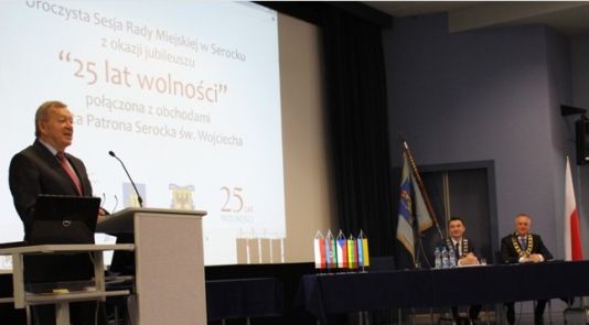 Uroczysta sesja z okazji jubileuszu 25 lat Wolności