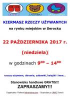 Zapraszamy na dodatkowy kiermasz rzeczy używanych