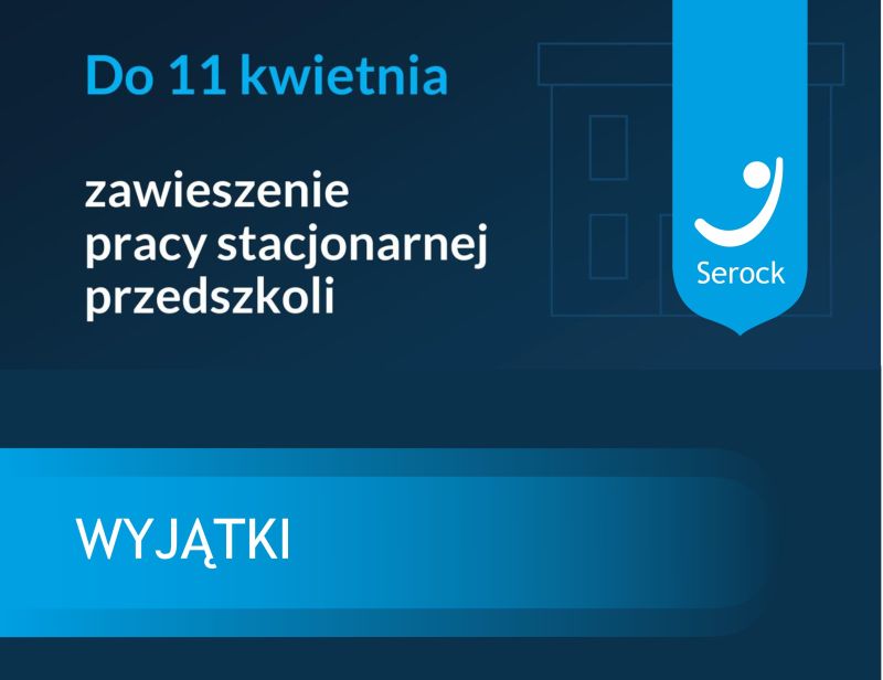 Zawieszenie pracy stacjonarnej przedszkoli do 11 kwietnia 2021r.