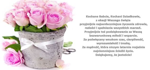Życzenia z okazji Dnia Babci i Dziadka