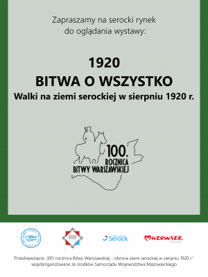 Plakat wystawy outdoorowej dot rocznicy Bitwy Warszawskiej 1920