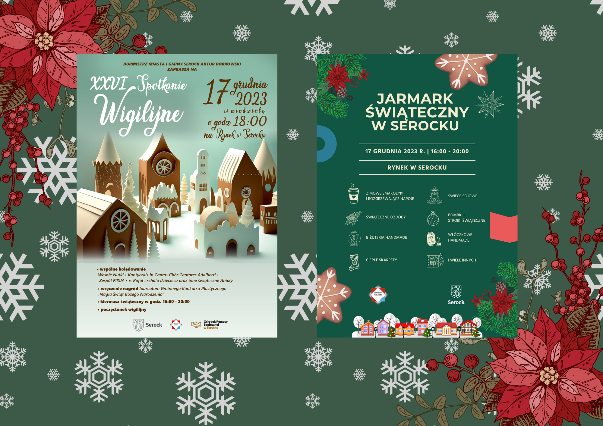 Jarmark Świąteczny w Serocku i XXVI Spotkanie Wigilijne