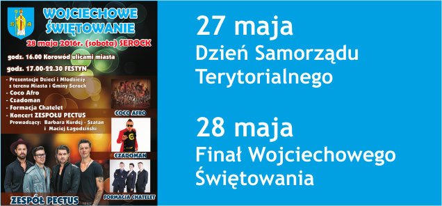 Zaproszenie na finał Wojciechowego Świętowania