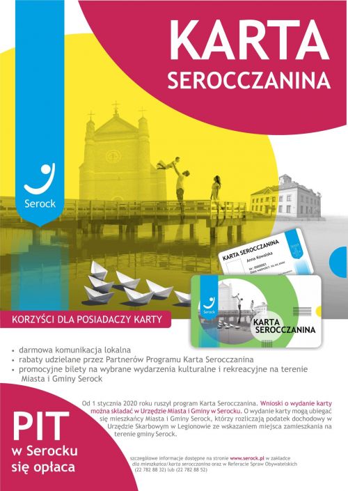 plakat promujący Kartę Serocczanina