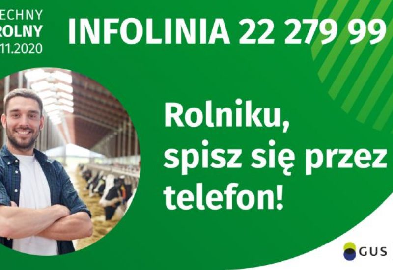 Plakat - Spis Rolny przez talefon