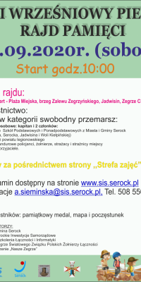 plakat wrześniowy rajd pamięci