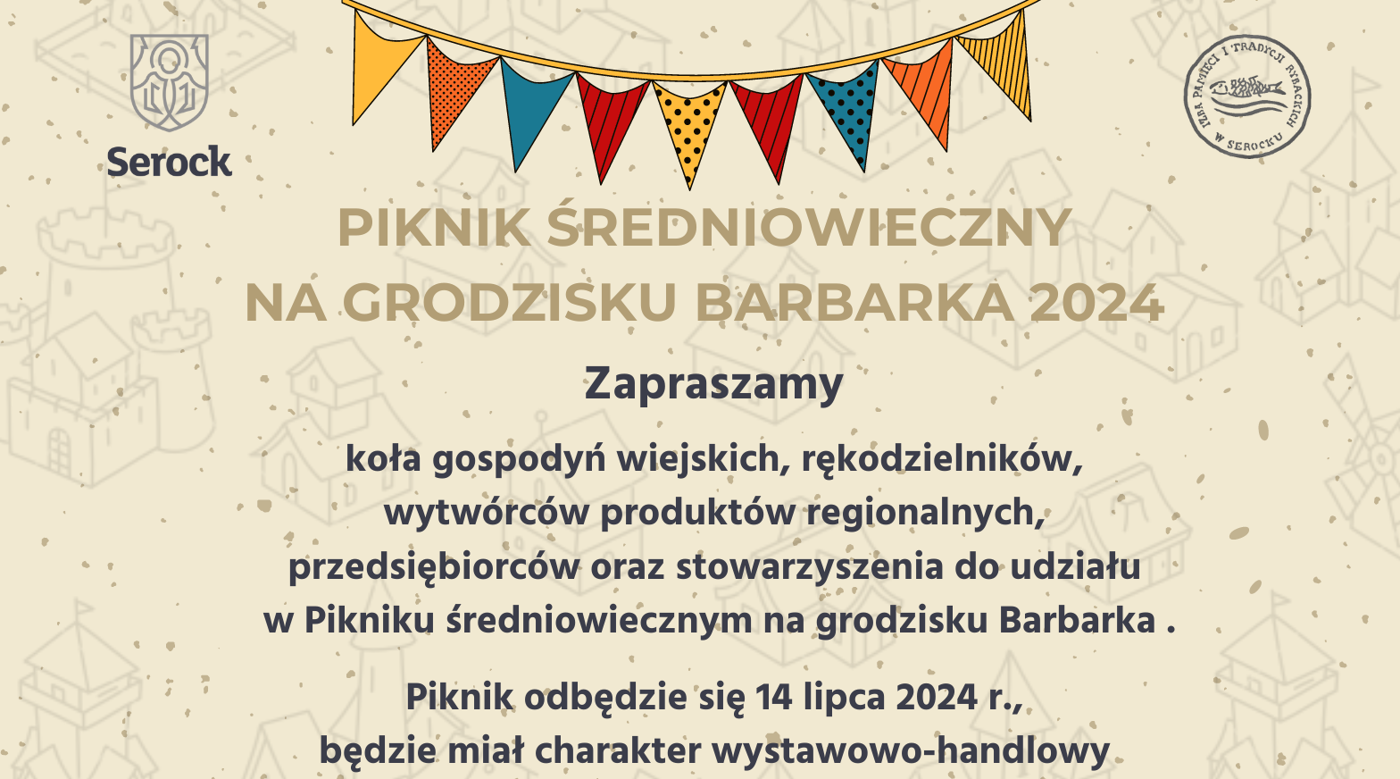 Zapraszamy wystawców na Piknik średniowieczny na grodzisku Barbarka 2024